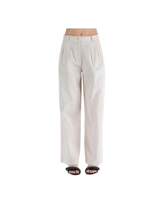 A.P.C. Gray Straight Trousers