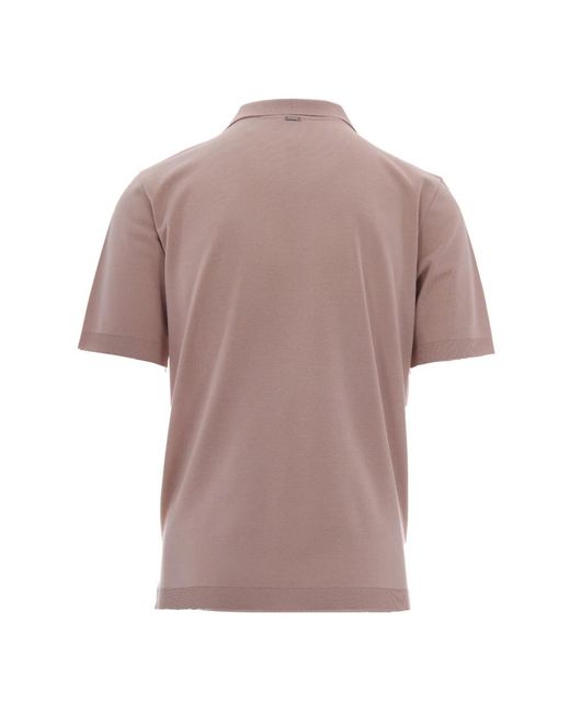 Herno Polo Shirt Van Katoenen Jersey in het Brown voor heren