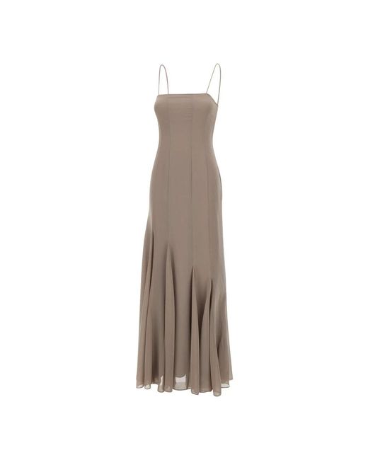 ROTATE BIRGER CHRISTENSEN Brown Maxi Dresses