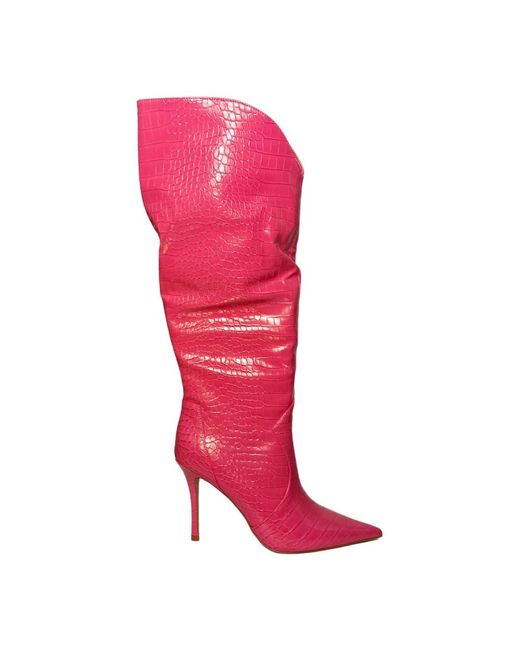 Steve Madden Pink Heeled Boots