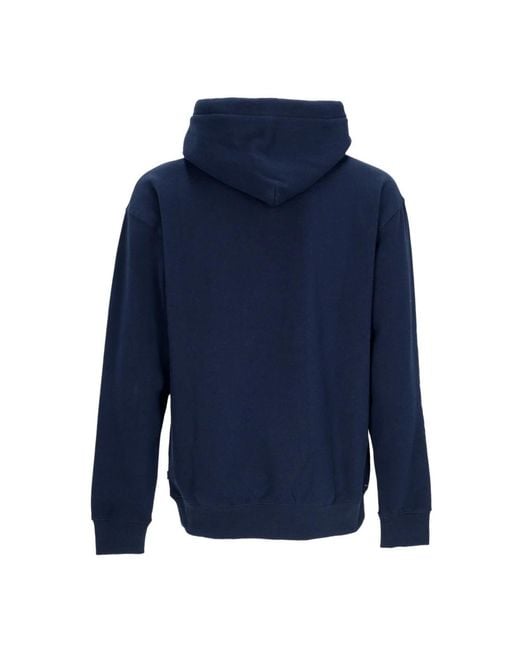 Huf Hoodies & Sweatvesten ,Blauw ,Katoen Heat Wave Pullover Hoodie in het Blue voor heren
