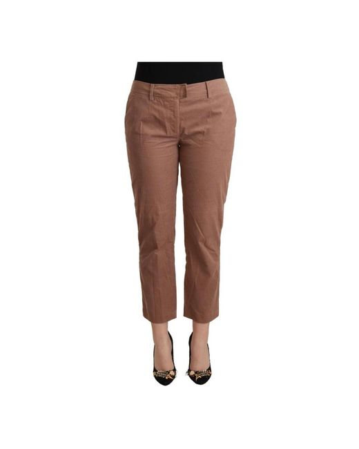 Cropped trousers CoSTUME NATIONAL de color Brown
