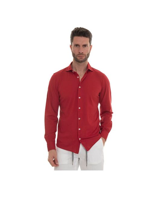 Gran Sasso Red Casual Shirts for men