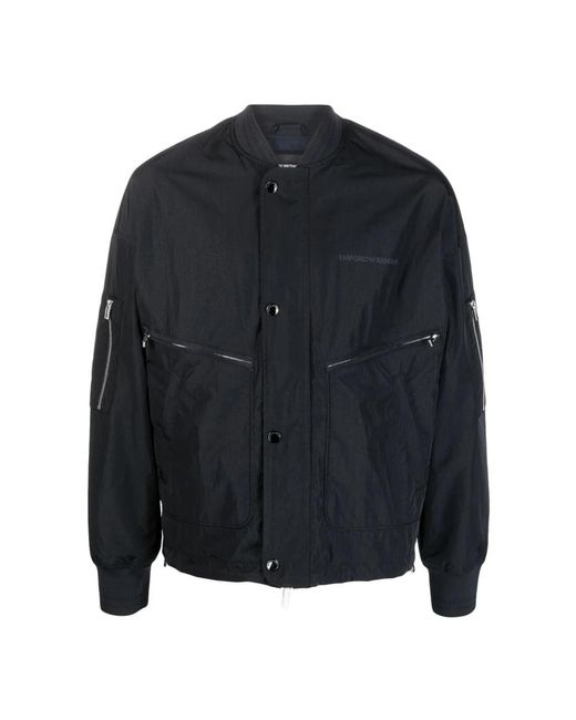 Emporio Armani Blue Bomber Jackets for men