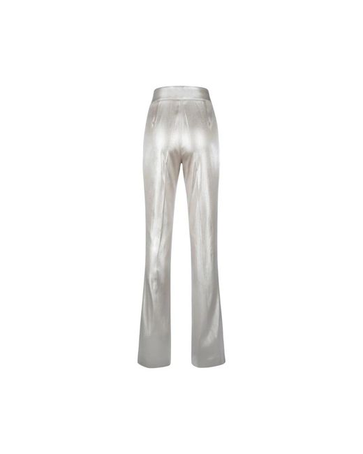 Trousers > slim-fit trousers Genny en coloris Gray