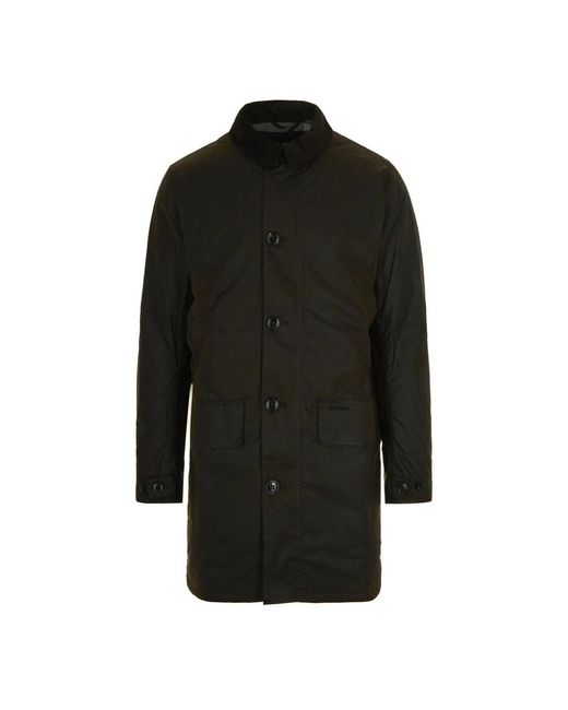 Barbour Black Single-Breasted Coats for men