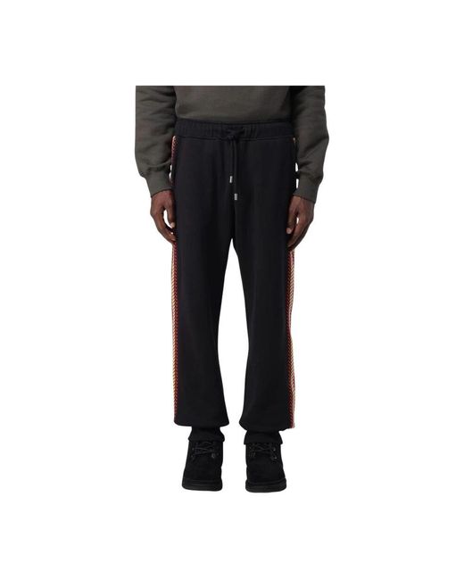 Lanvin Side Stripe Sweatpants in Black für Herren