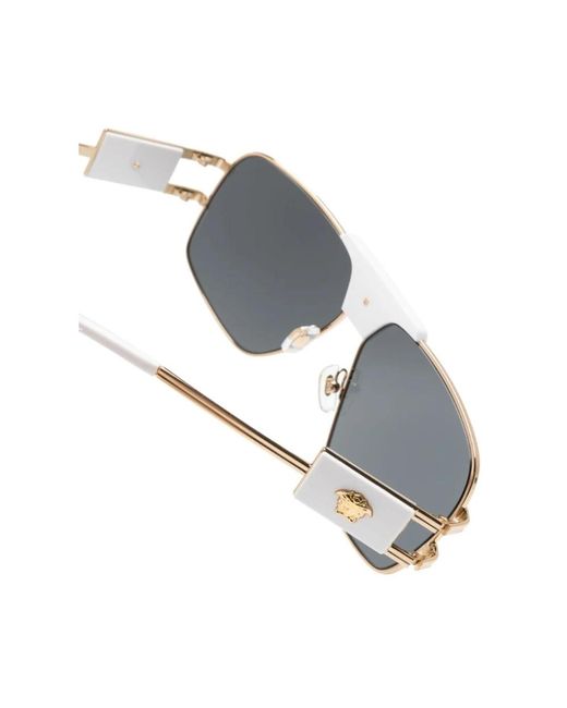 Versace Vintage metall sonnenbrille in Gray für Herren