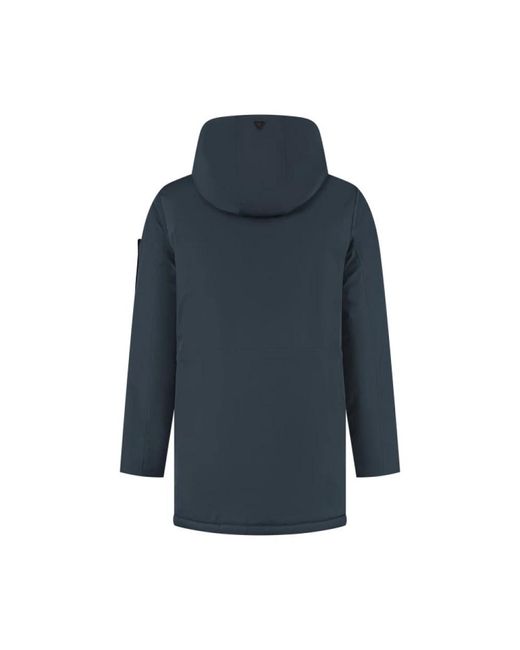 Pure Path Blue Parkas for men