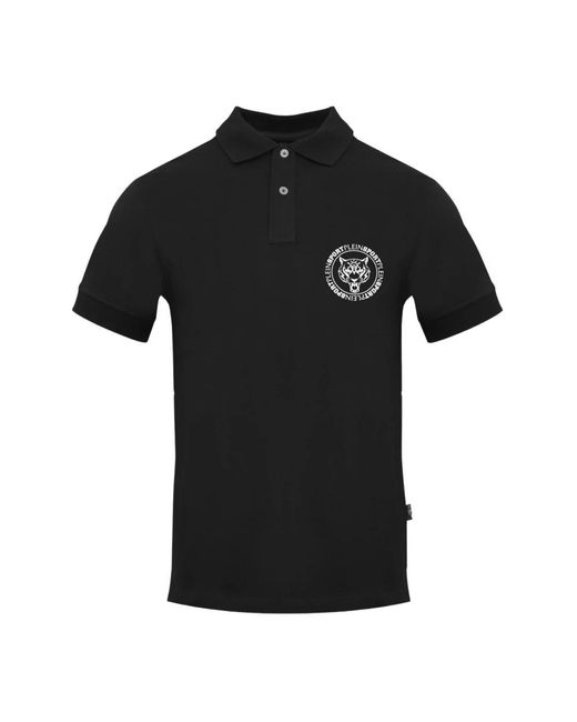 Philipp Plein Black Polo Shirts for men