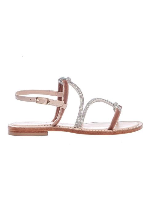 Paola Fiorenza Pink Flat Sandals
