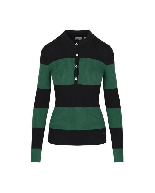 Moncler Green Polo Shirts