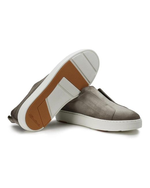 Santoni Instapper Sneaker in het Gray voor heren