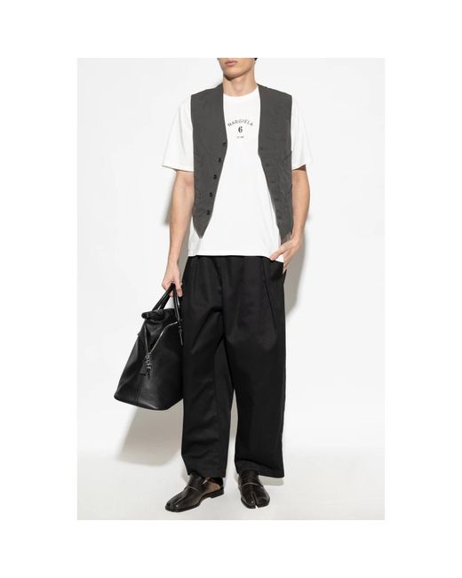 MM6 by Maison Margiela White T-Shirts for men