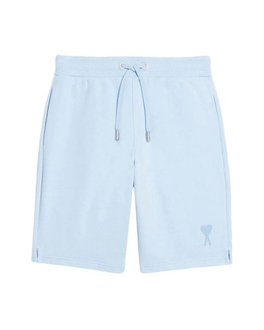 AMI Blue Casual Shorts for men
