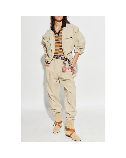 Isabel Marant Jassen ,Katoen Nevala Blazer in het Natural