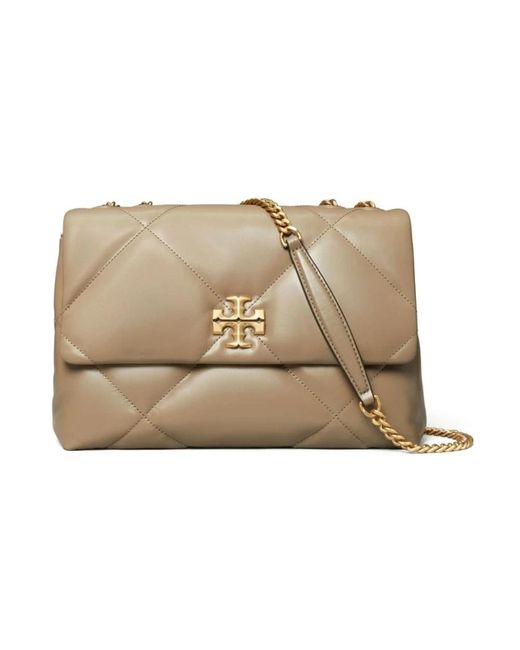 Tory Burch Natural Shoulder Bags