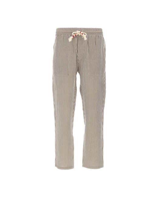 Mc2 Saint Barth Gray Wide Trousers for men