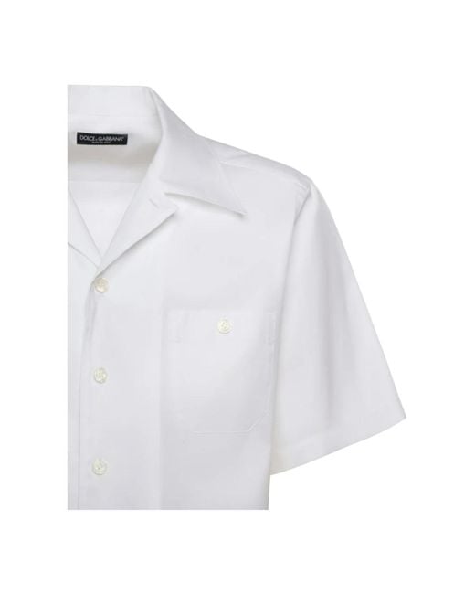 Short Sleeve Shirts Dolce & Gabbana de hombre de color White