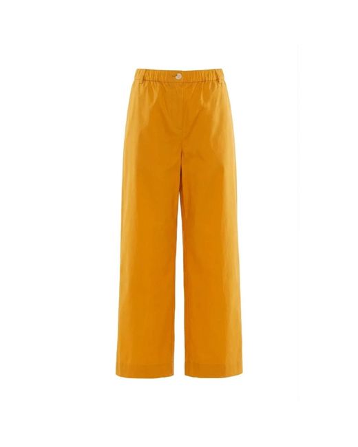 Nenette Yellow Wide Trousers