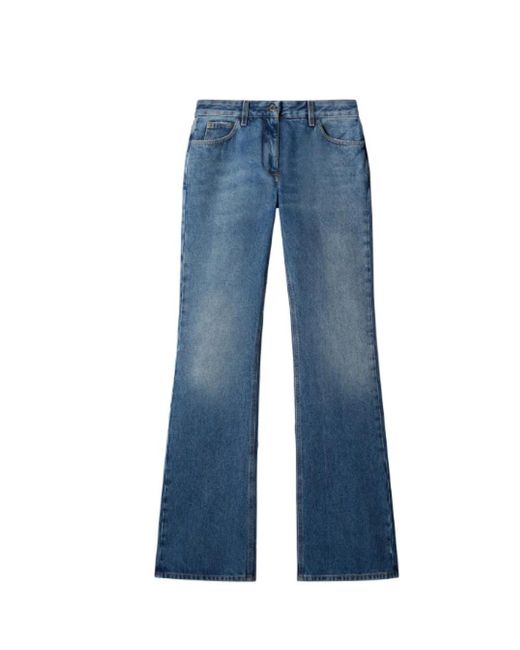 Off-White c/o Virgil Abloh Blue Boot-Cut Jeans