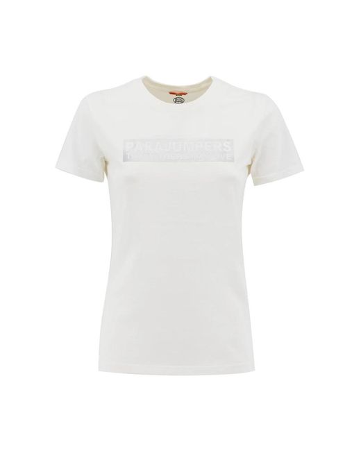 Parajumpers White T-Shirts