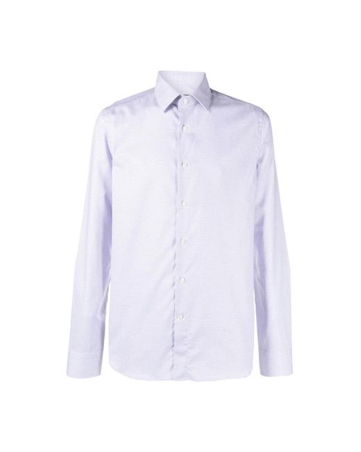 Canali Blue Casual Shirts for men