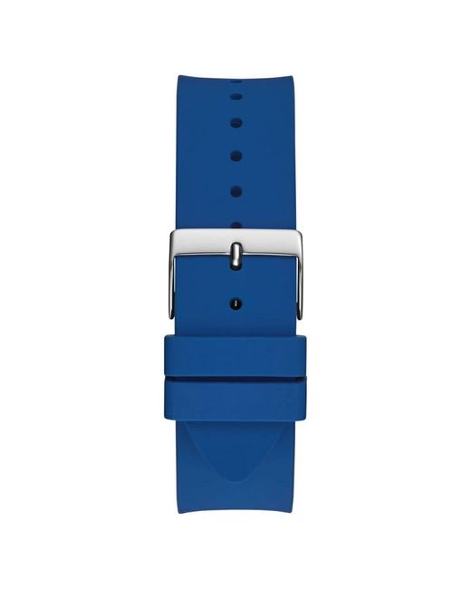 Guess Armbanduhr reputation blau, silber 44 mm gw0726g1 in Blue für Herren