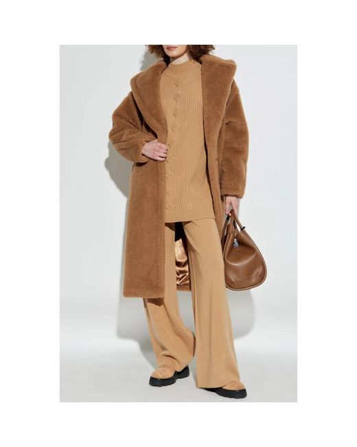 Max Mara Wollen Coltrui Alcazar in het Natural