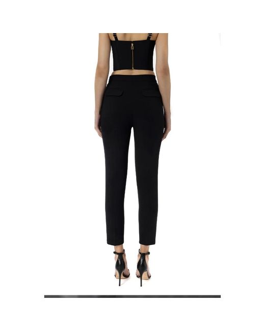 Trousers > cropped trousers Elisabetta Franchi en coloris Black