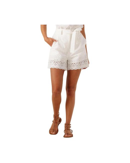 Suncoo Korte Broeken ,Wit ,Witte Zomer Shorts Bianca in het White