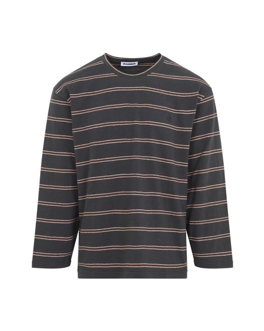 Jil Sander Gray Long Sleeve T-Shirts for men