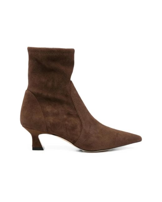 Stuart Weitzman Brown Heeled Boots