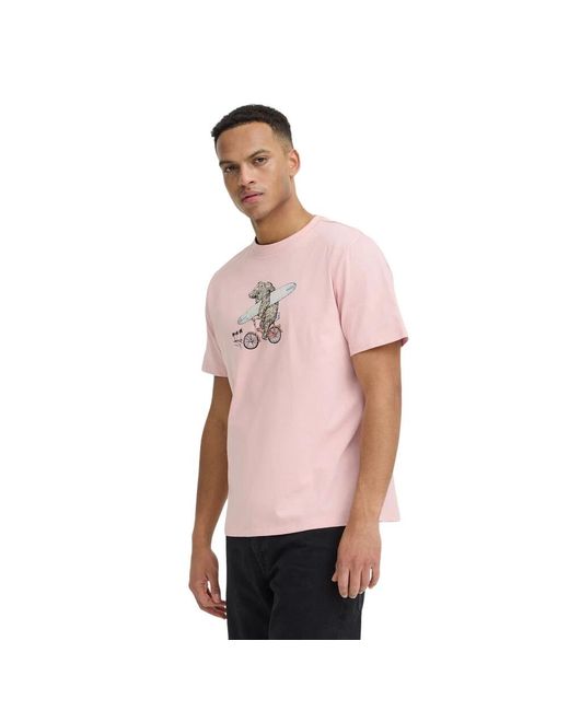 Blend Grappig T-Shirt in het Pink voor heren