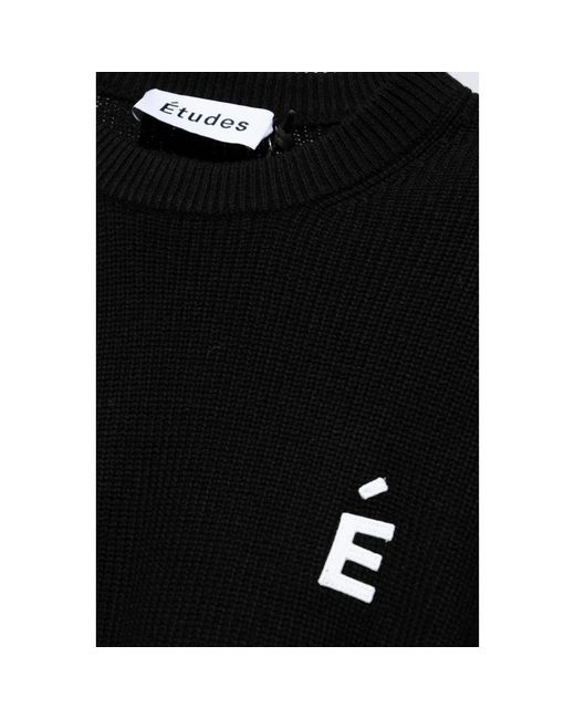 Etudes Studio Pullover mit patch études in Black für Herren
