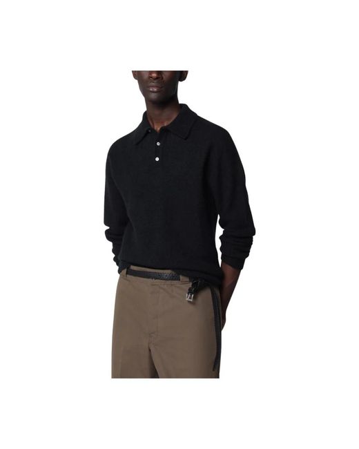 Roberto Collina Black Round-Neck Knitwear for men