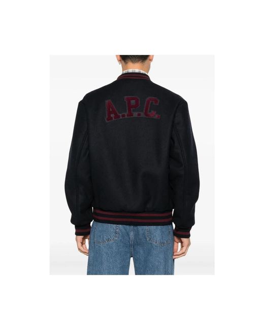 A.P.C. Black Bomber Jackets for men
