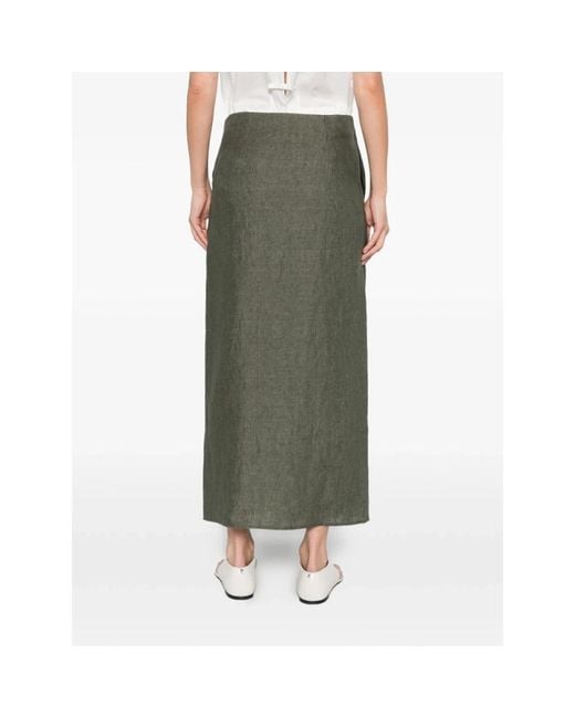 Herno Green Midi Skirts