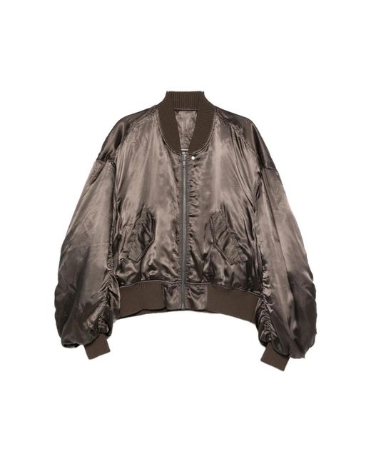 Rick Owens Brown Bomber Jackets
