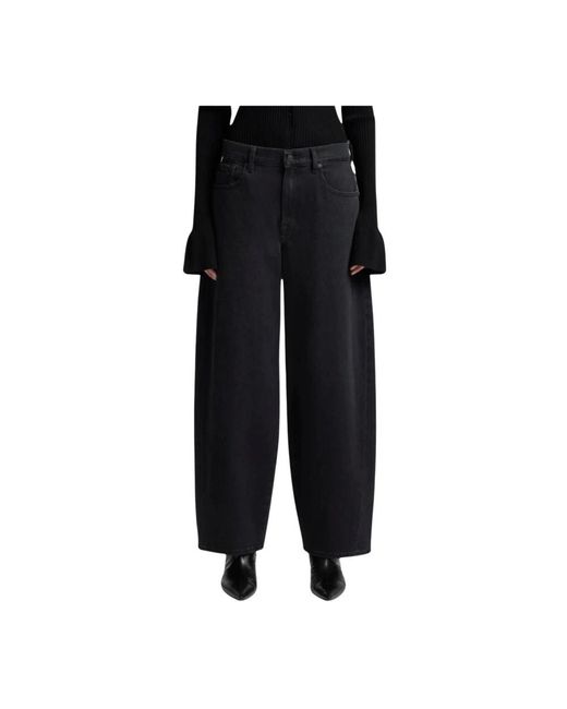 7 For All Mankind Black Loose-Fit Jeans
