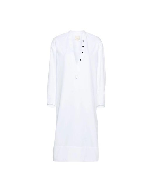 Khaite White Midi Dresses
