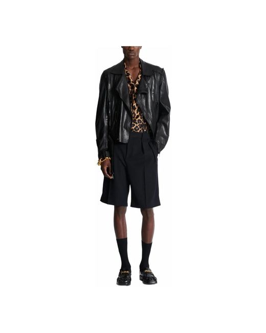 Balmain Short Sleeve Shirts in het Brown voor heren