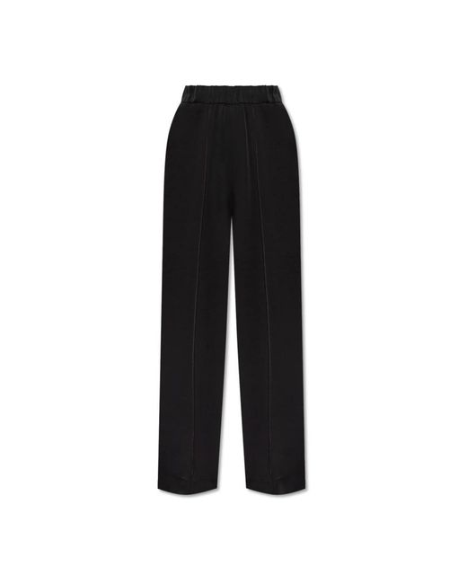 Jil Sander Black Straight Trousers