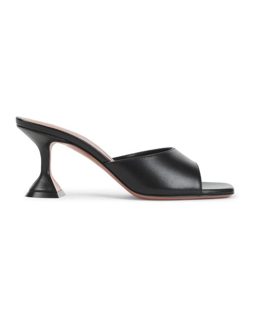 AMINA MUADDI Black Heeled Mules