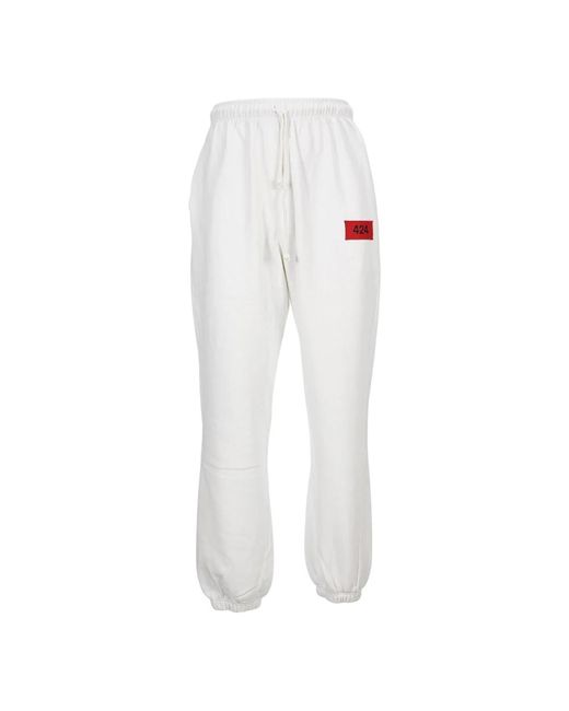 Pantaloni bianchi wide leg ss20 di 424 in White da Uomo