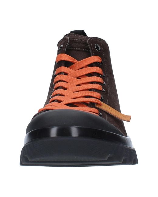 Pànchic Brown Lace-Up Boots for men