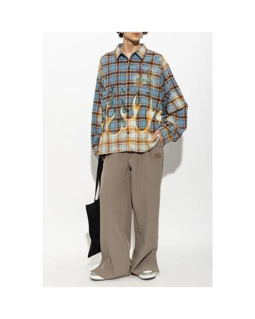 Amiri Gray Wide Trousers for men