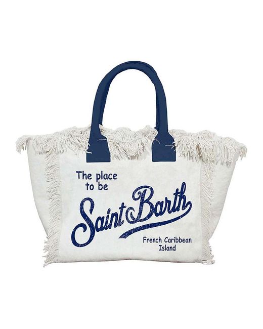 Borse da spiaggia trendy collezione di Mc2 Saint Barth in Blue