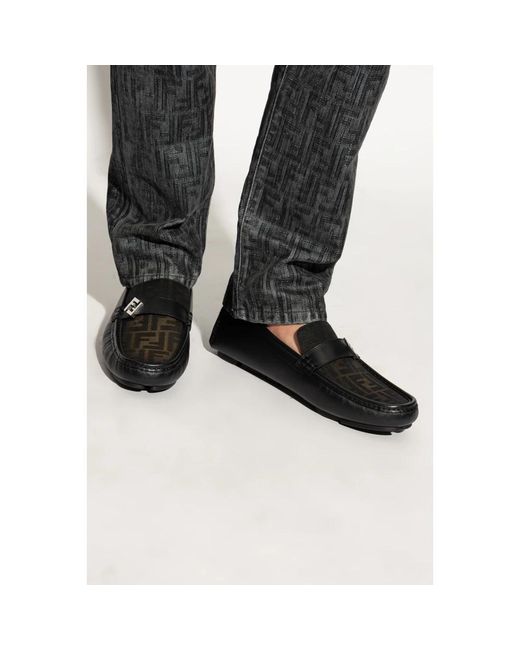 Fendi Ff Squared Driver in Black für Herren