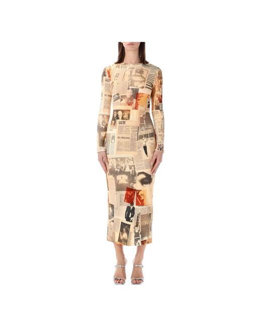 Jean Paul Gaultier Metallic Midi Dresses